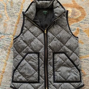 JCrew herringbone vest XS